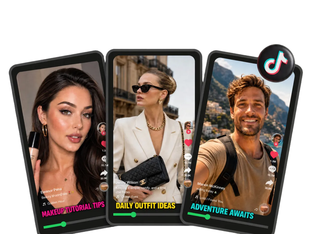 TikTok creator adding stylish subtitles to increase engagement